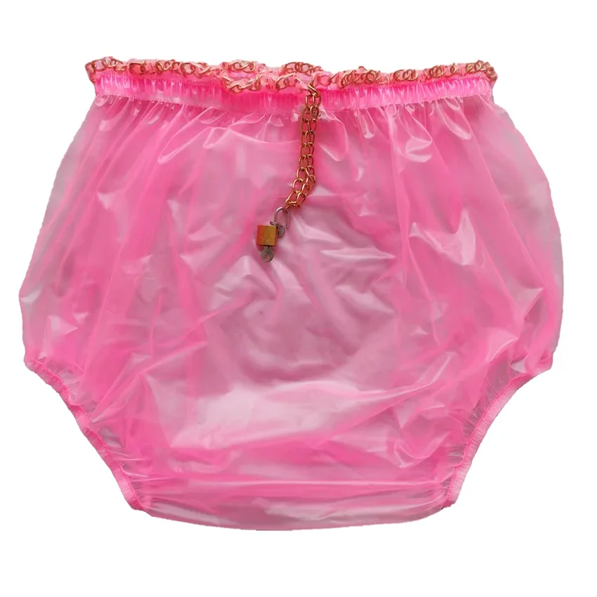 

LangKee Haian ABDL Pull-On Locking Plastic Pants Color Pink