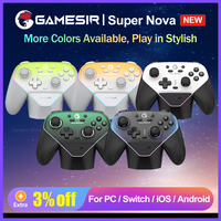 GameSir Super Nova Wireless Game Controller T4N Pro Gamepad with Magnetic Detachable Faceplate and Charging Station for PC IOS