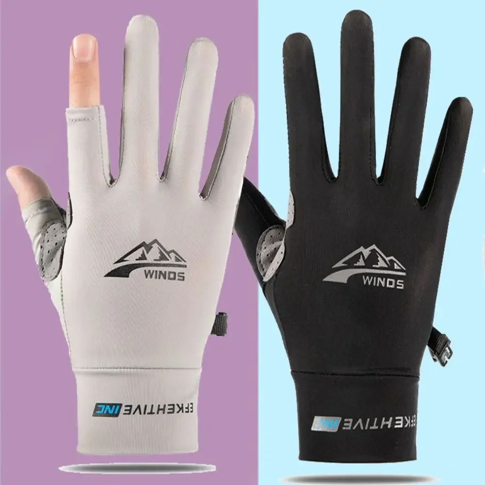 Guantes de pantalla táctil transpirables para deportes al aire libre, guantes de ciclismo para correr, guantes de protección solar de verano, guantes de pesca, manoplas antideslizantes para hombres y mujeres