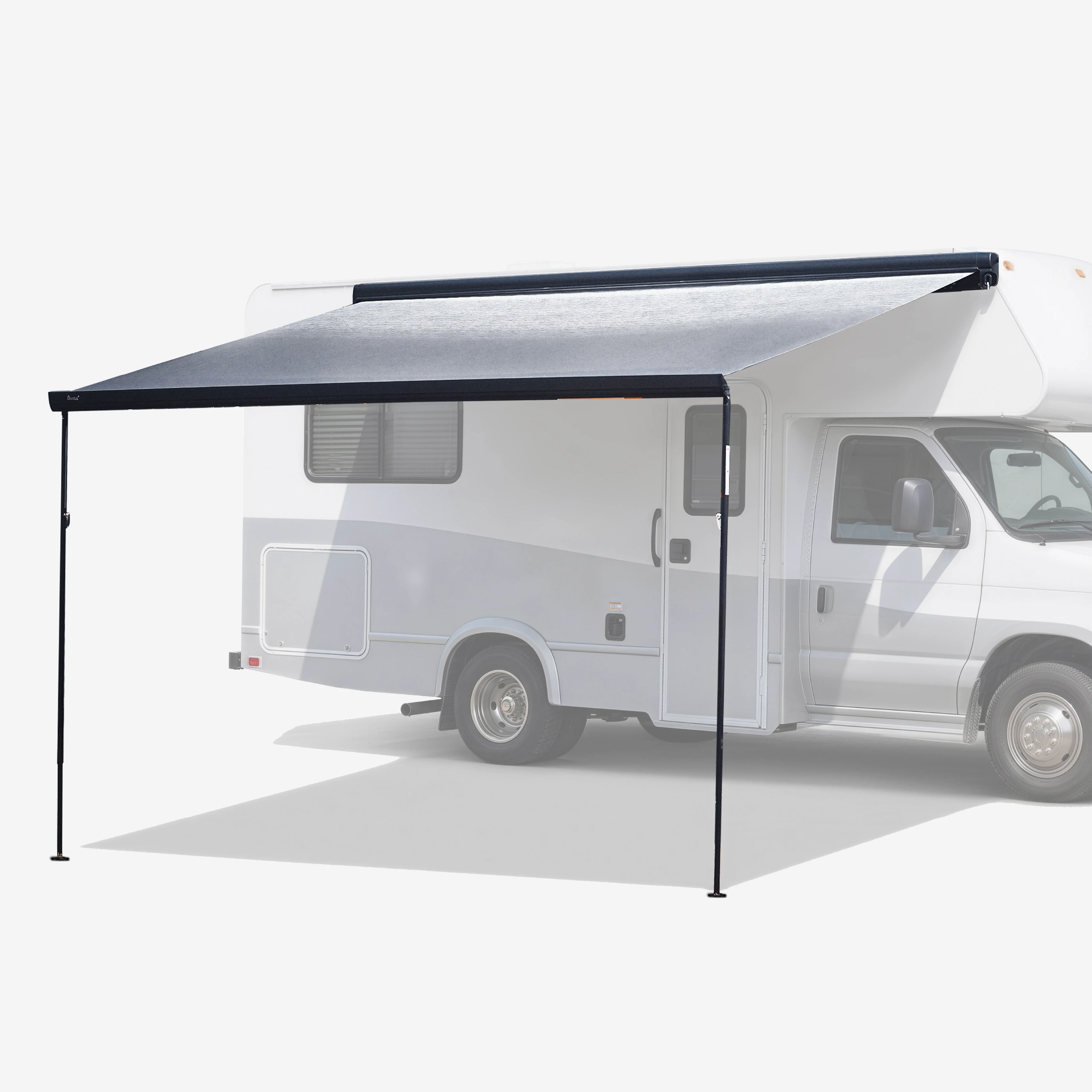 W5500 Motorized Polyester Fabric Electric Full Cassette Vehicle Caravan RV Motorhome Awning Sun Shade for Camper Van