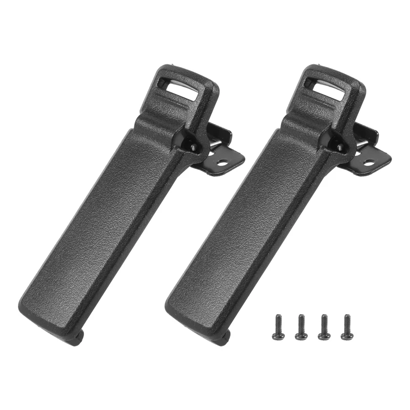 

2Pcs Walkie Talkie Spare Part Back Belt Clip For Baofeng 2-Way Radio UV5R For Baofeng Intercom UV5R / 5RA / 5R + / 5RB / 5RC