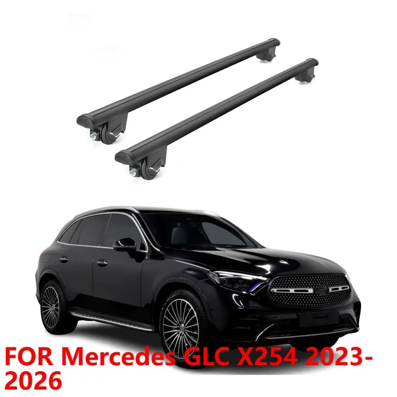 For Mercedes GLC X254 2023-2026 Roof Rack Cross Bars 2 Pcs Black 220 Lbs