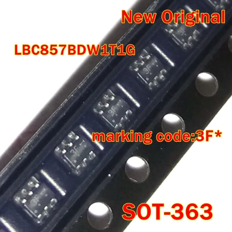 

5Pcs to 1000Pcs Lbc857Bdw1T1G Lbc857Bdw1T1 Sot-363 New Original Marking Code:3F* Dual General Purpose Transistors
