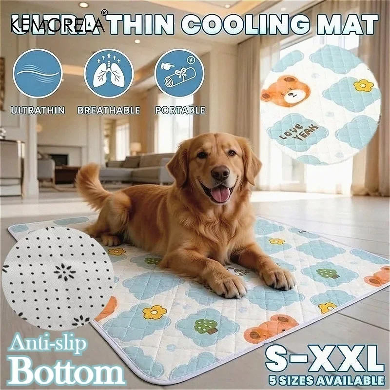 1PCS Dog Cooling Mat Cat And Dog Bed Summer Ice Mat Multiple Sizes Summer Suitable for Small/Medium/Large Cat Pets Non-Slip
