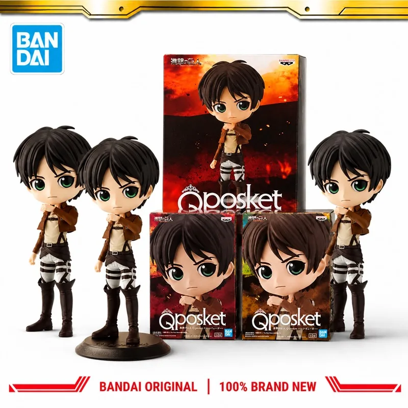 In Stock Bandai Original Banpresto Attack On Titan Eren Yeager A Action Figure Model Doll Brand New Boxed Anime Characters Toys