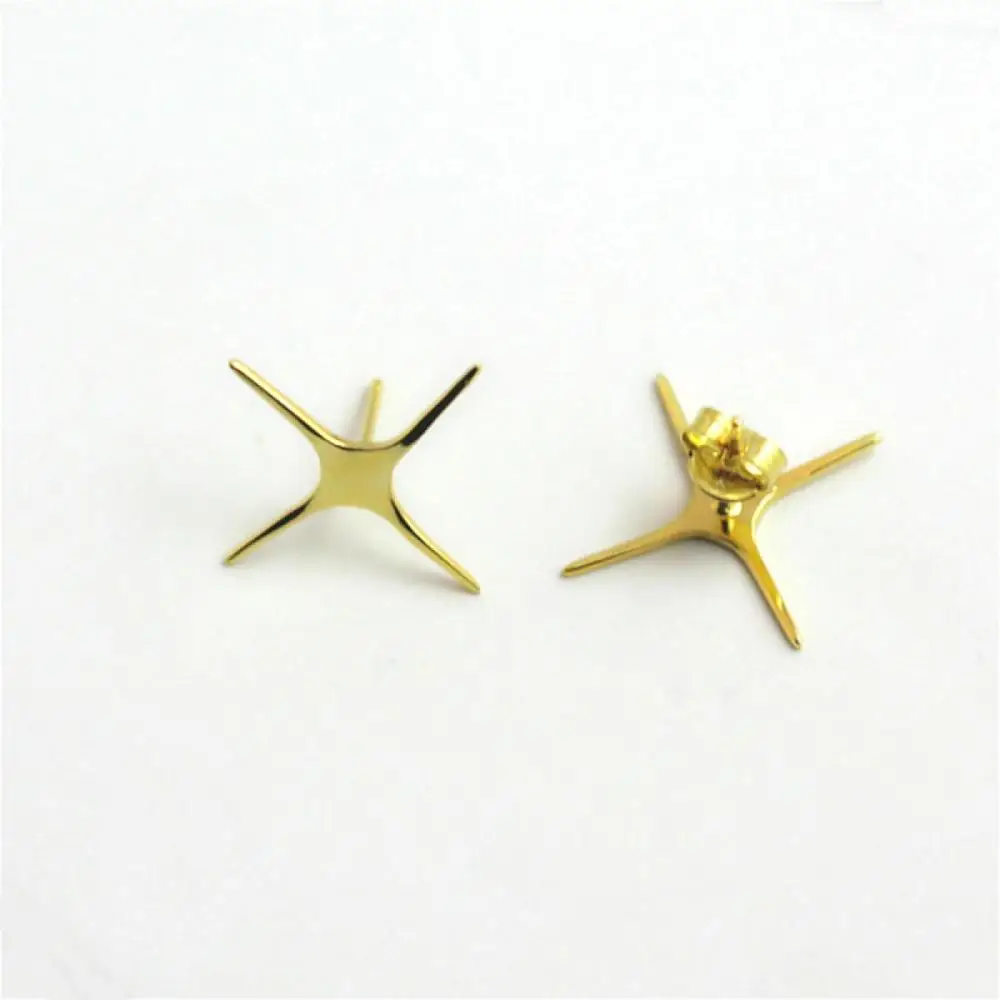 

Beadsnice 4pcs/lot 925 Sterling Silver 4 Claw Stud Earrings Blank Prong Earring Tray Earring Setting for DIY Jewelry ID41393