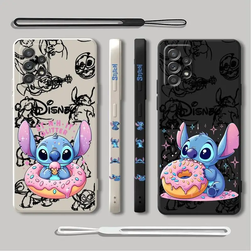 Disney Stitch Case for OPPO A54s A53 A74 5G A38 A18 A17 A32 A31 2020 A16k A16e A15 A12 A11k A11 A7 A5 Silicone Cover