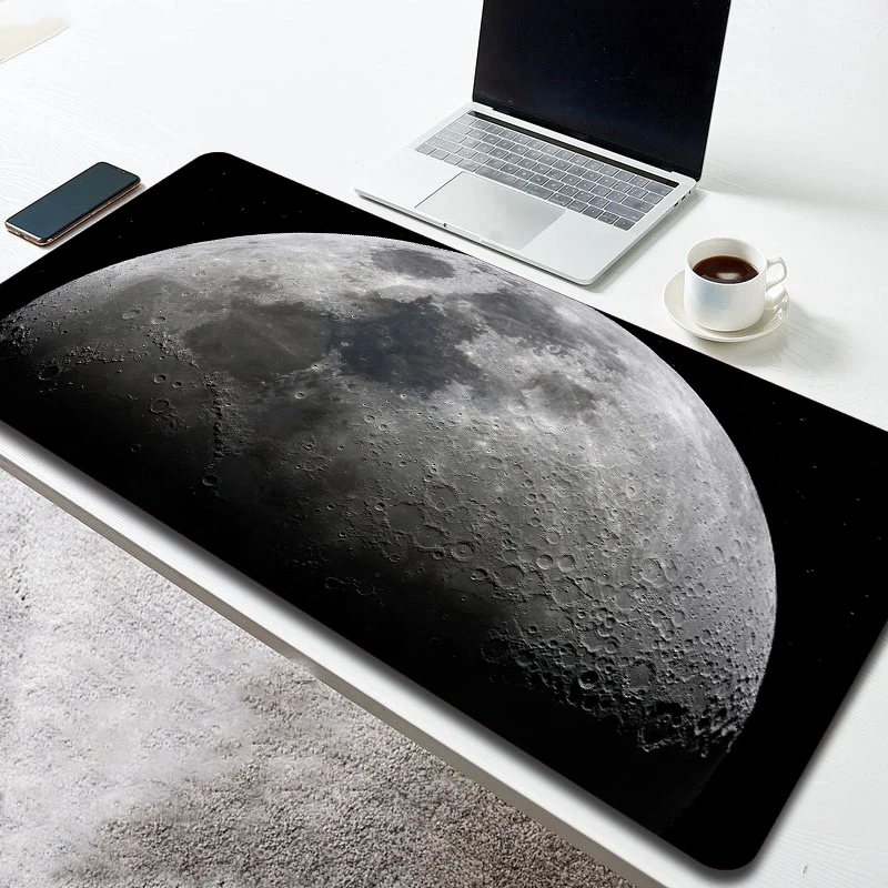 Moon 400x900 Extra Large Mouse Pad Gamer Computer Table Desk Mat for Office Hoom Non-slip Space Art Mousepad Pc Cushion Carpet