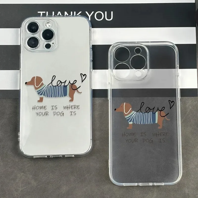 Niedliche Dackel-Handyhülle für Samsung Galaxy S26 S25 S24 S22 S23 Ultra Plus Stoßfeste Schutzhülle S22+ S23+ S24+ S25+ S26+ Hülle – Detail 2