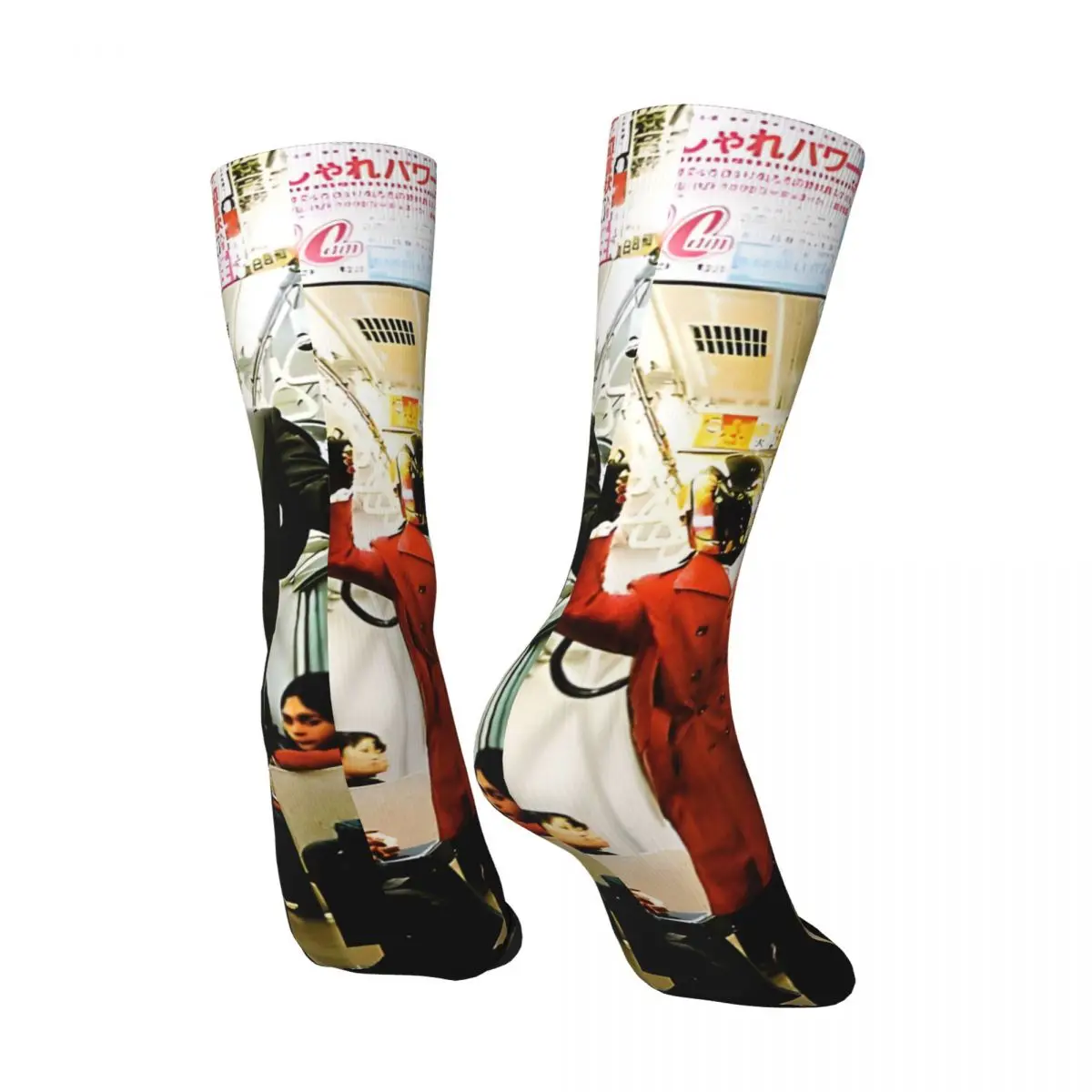 Vintage Cool Men's compression Socks Unisex D-Daft Punk Harajuku Seamless Printed Novelty Crew Sock