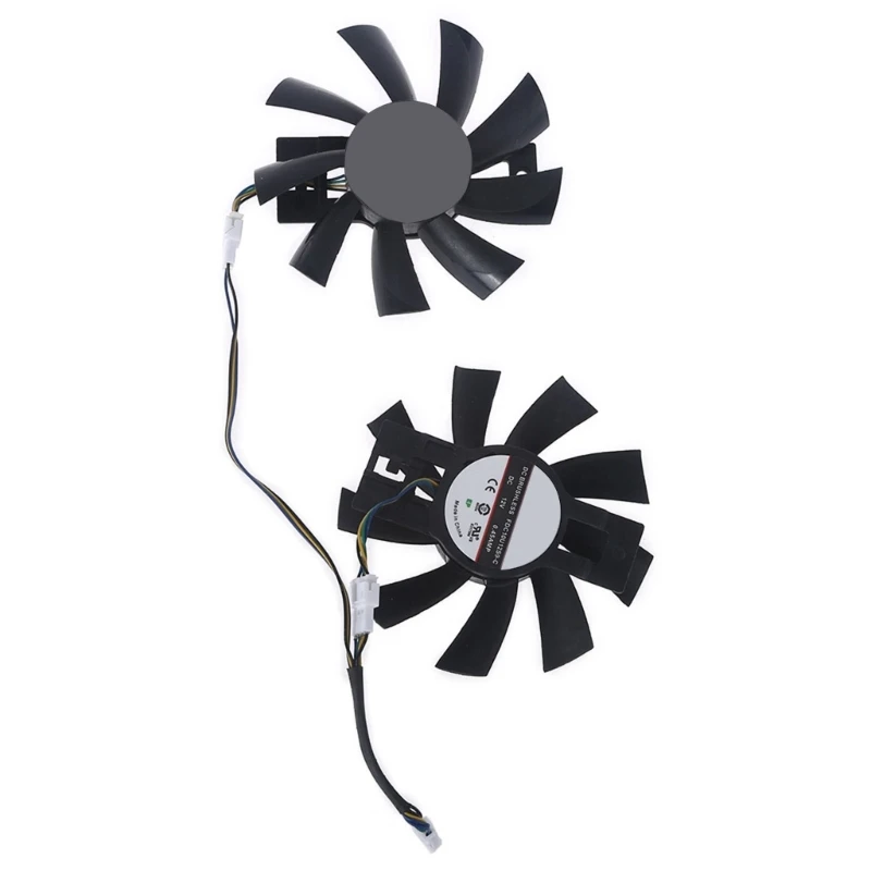 2pcs FDC10U12S9-C VGA Fan Graphics Card Cooling Fan for Dataland RX470 570 Cool Energy Ball Fan 4Pin 12V 0.45A Fan