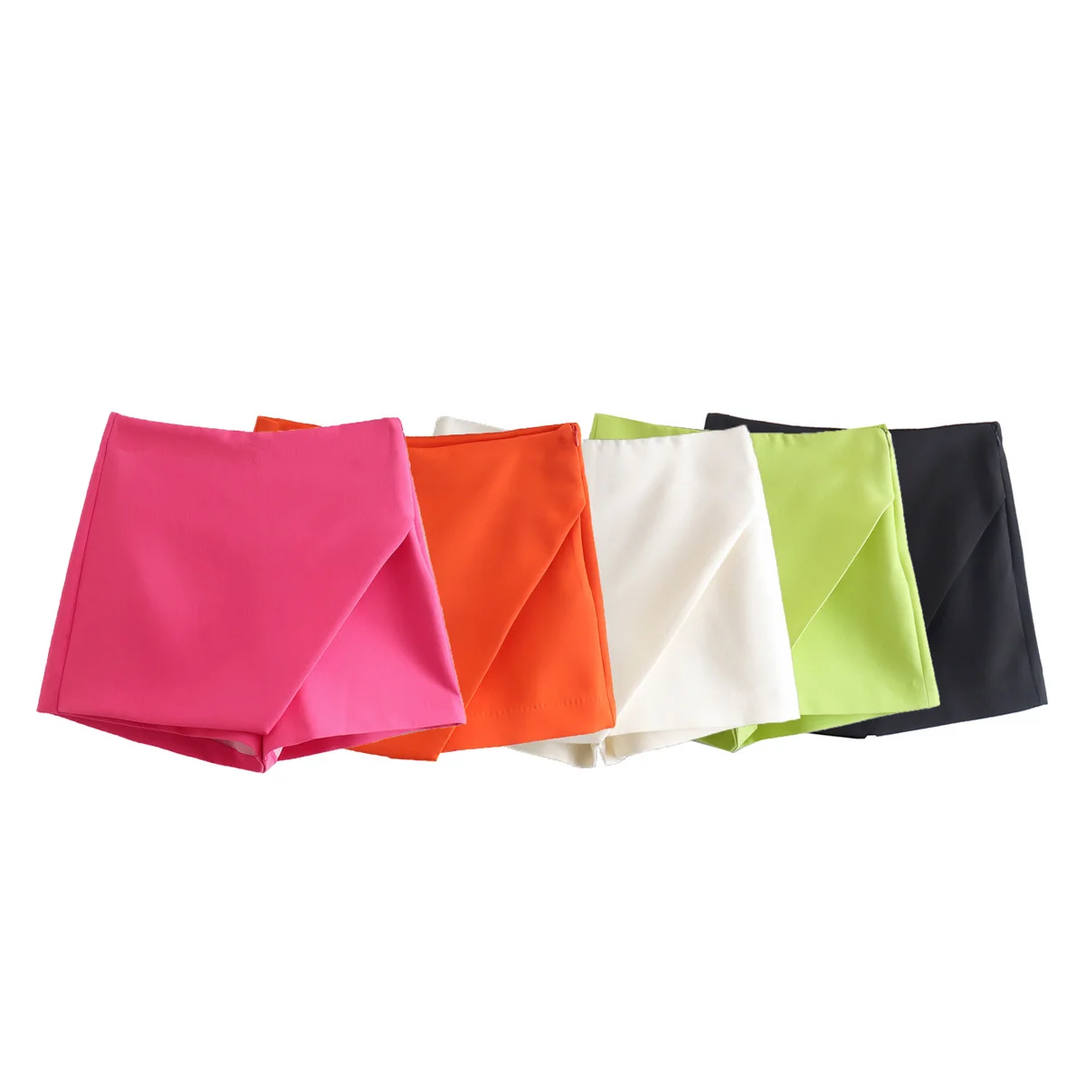 

Korejepo Women Shorts 2025 New High Waisted European American Style Solid Elegant Skirt Shorts