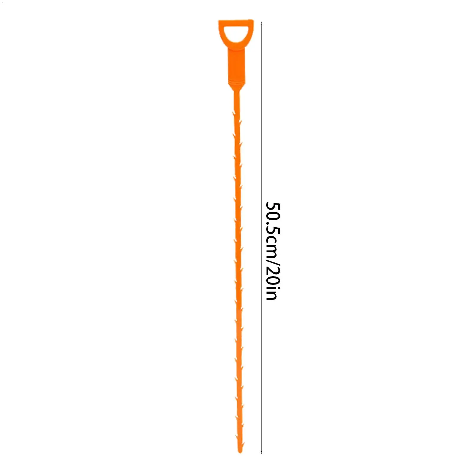 50cm/19.88 inches Plastic Drain Snake Hair Catcher Kitchen Cleaner for Bathroom and Shower Drain Premium Household Clog Remover view 6