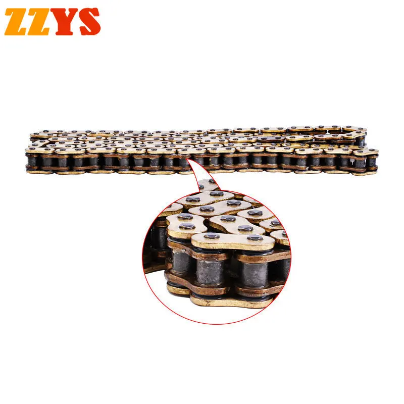 428HO 136 Link 428HV 136L O Ring Motorcycle Transmission Golden Chain For Cagiva 125 SST Ruote Lega 84-87 For Daelim 100 Altino