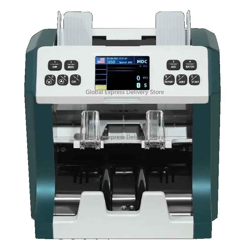 

Bank Grade Display Multi-Currency Money Counter Built-in Print Feature for Mixed Denomination Bill Counters