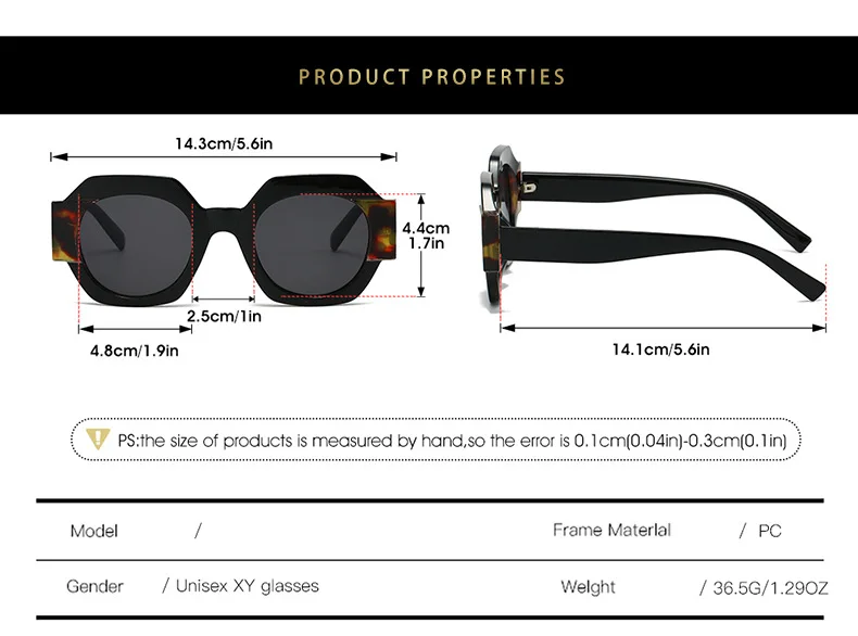 Neue Hexagon Einzigartige Sonnenbrille Frauen Marke Designer Farbe Patchwork Retro Weibliche Shades Reise Casual Brillen – Detail 5