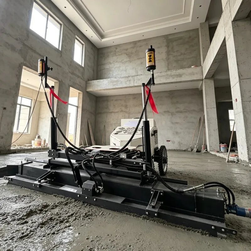 High Quality Laser Concrete Screed Machine Four Wheel Drive Automatic Slope Control for Floor Construction Customized
