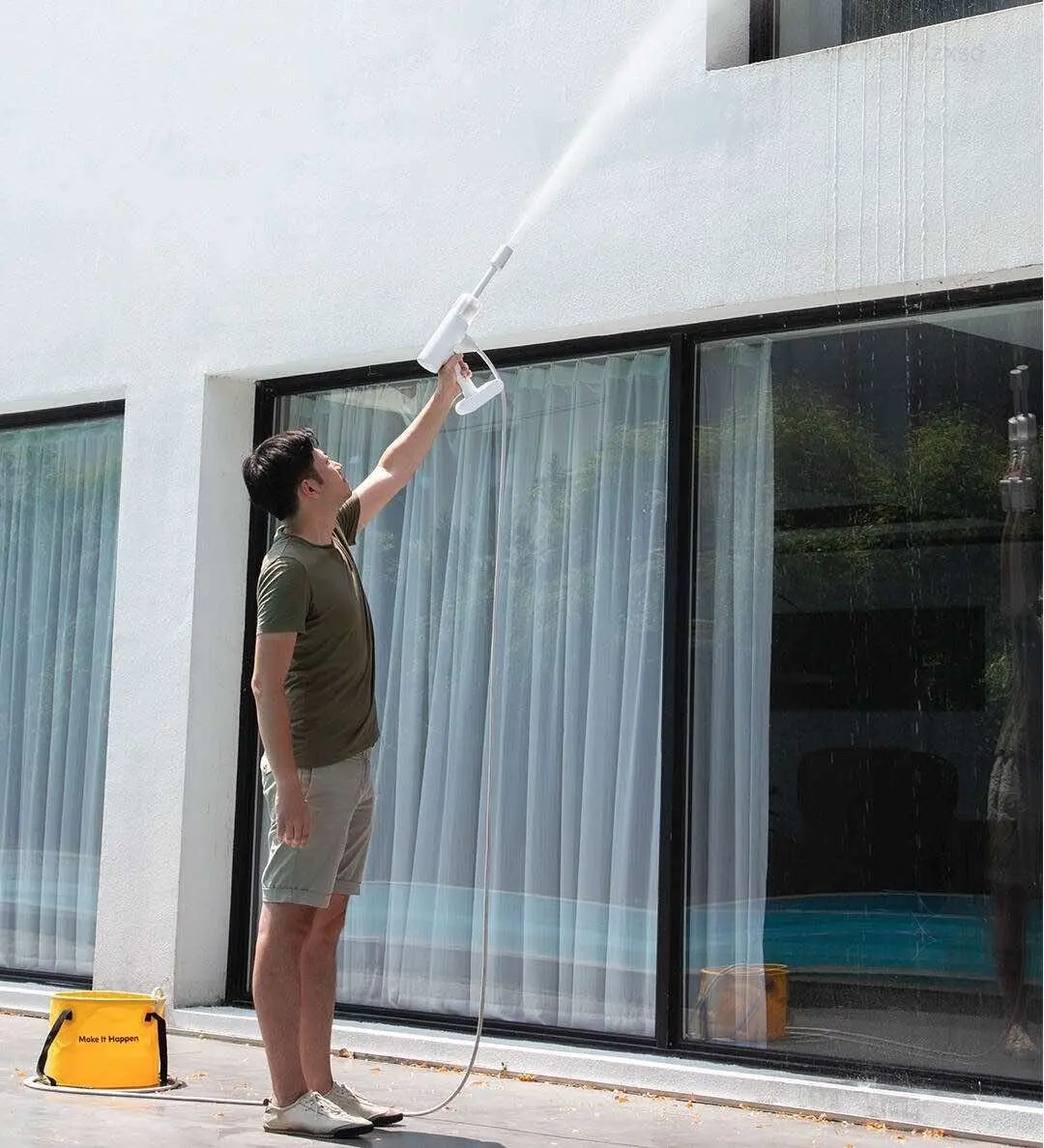 ใหม่ Xiaomi ไฟฟ้ารถเครื่องซักผ้า2.4MPA เครื่องฉีดน้ำแรงดันสูงหัวฉีดโฟมทำความสะอาดอัตโนมัติ Care ไร้สาย Protable รถล้าง