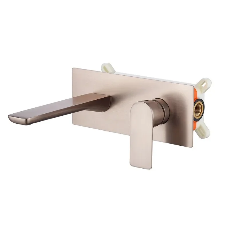 

countertop, hot and cold splash-proof square, all-copper into the wall, concealed integrated with pre-embedded box