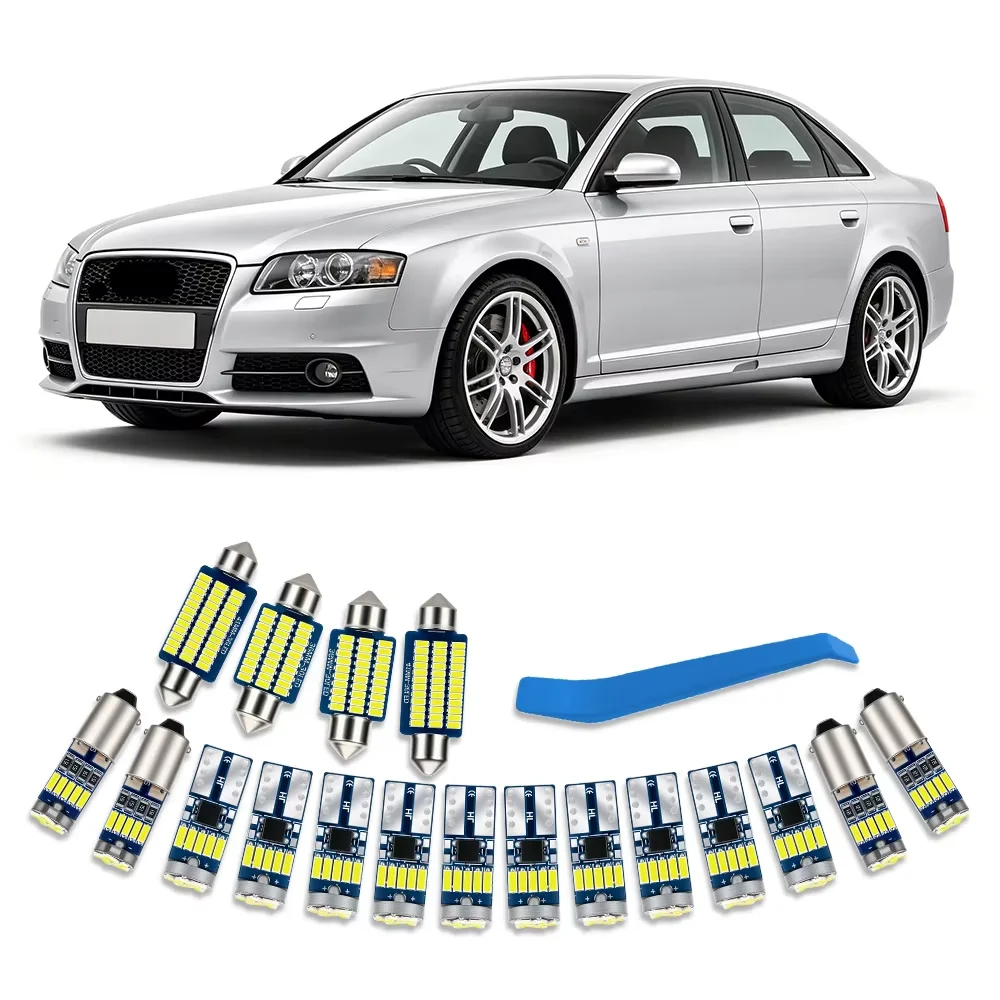 Canbus For Audi RS4 B7 FWD/Quattro 2005 2006 2007 2008 Glove Box door light W5W T10 Auto LED Interior Light Kit t10 led