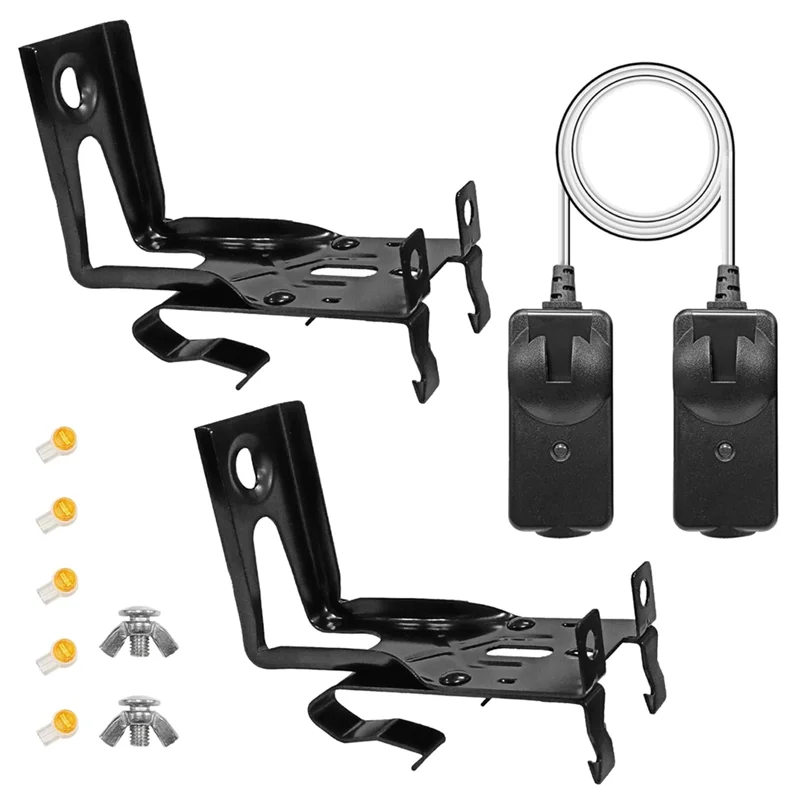 WORTHOWN-41A5034 Safety Sensor Kit(With Bracket) Opener Made After 1997, Replace G801CB-P, Safety Sensors Eyes