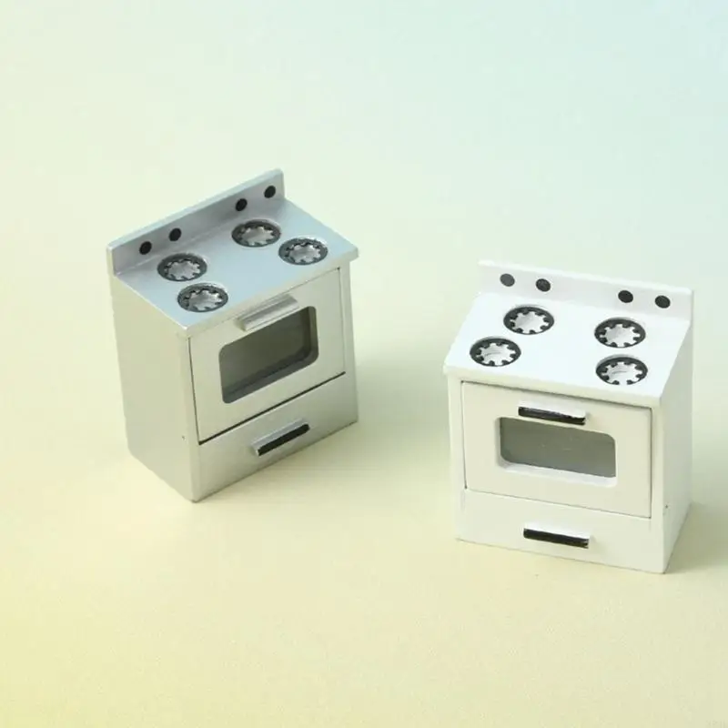 M89C Miniature Kitchen Cabinet Model Doll House Accessories Role Play Appliance Set