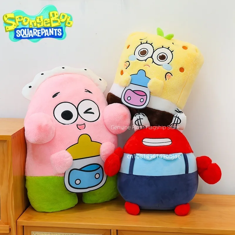 45/55/65 Große Größe Pongebob Schwammkopf Anime Plüsch Puppe Zimmer Dekoration Peluche Kissen Kawaii Plüschtiere Ornamente Geschenke