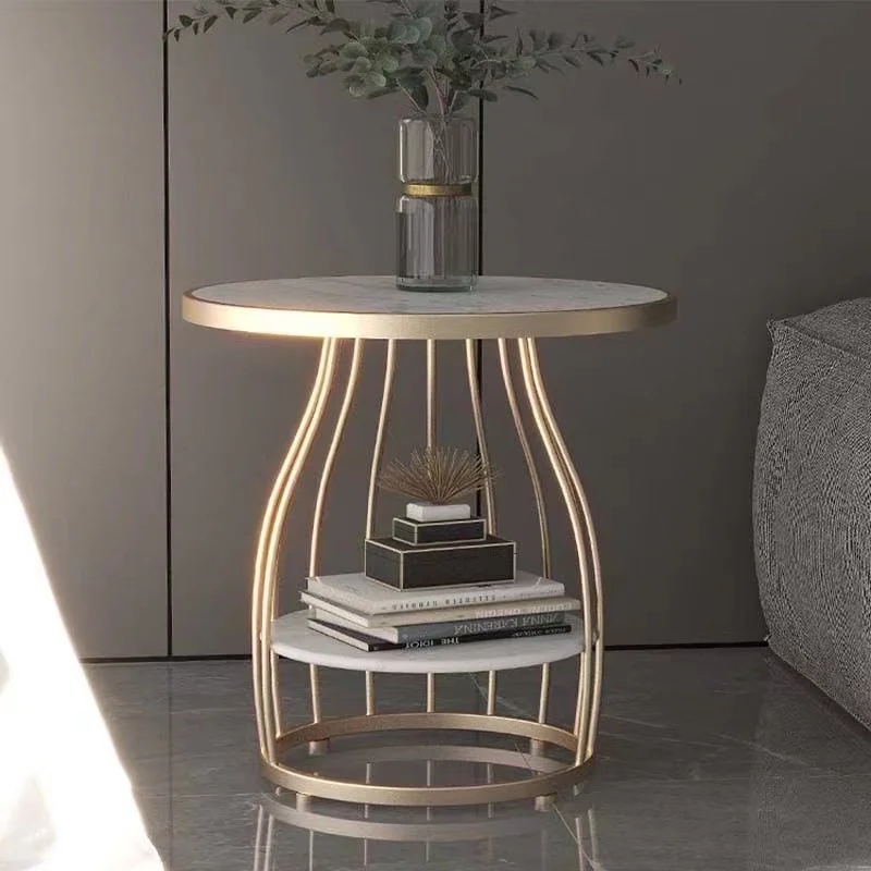 Marble Designer Coffee Table Black Gold Modern Luxury Home Center Coffee Table Living Room Side Mesa De Centro Sala Furniture - Image 5