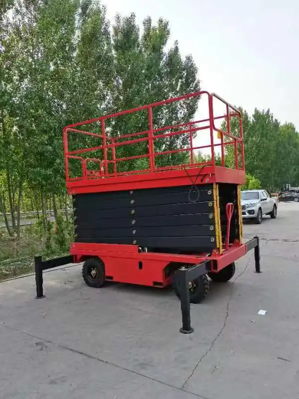 Table élévatrice à ciseaux hydraulique entièrement électrique mini petite Ali 20 pieds 30 pieds 40 pieds