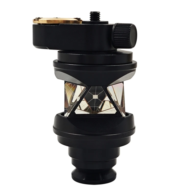 Splitterbeschichtetes 360-Grad-Prisma, brandneues Miniprisma mit Blase + 4 Stück 30 cm Stange (Durchmesser 9 mm) für Topcon Total Survey Station