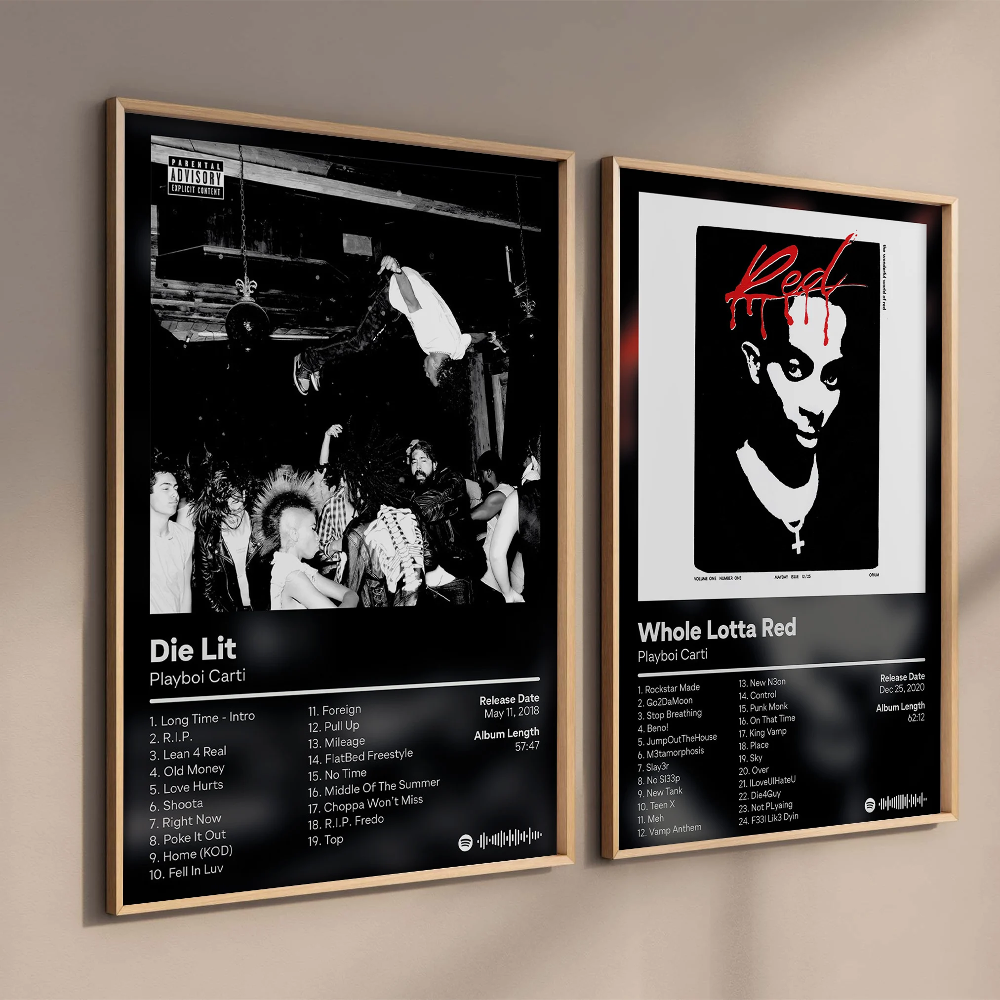 الهيب هوب مغني الراب ستار Playboi Carti الملصقات ألبوم الموسيقى صورة جمالية لغرفة بار قماش اللوحة الشمال الفن جدار ديكور المنزل