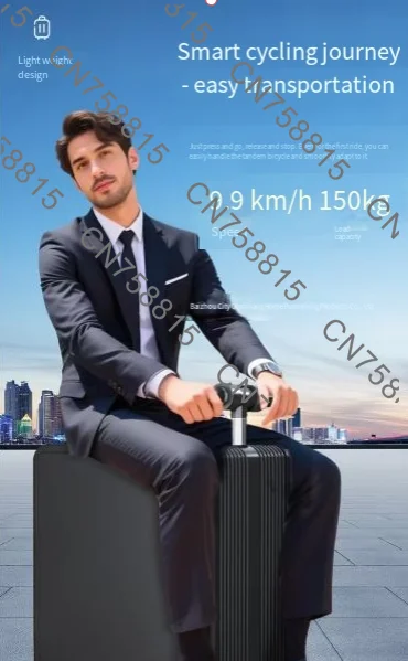 electric suitcase, can seat people, silent, and can board the suitcase 20 inches，multi-function, smart, rideable