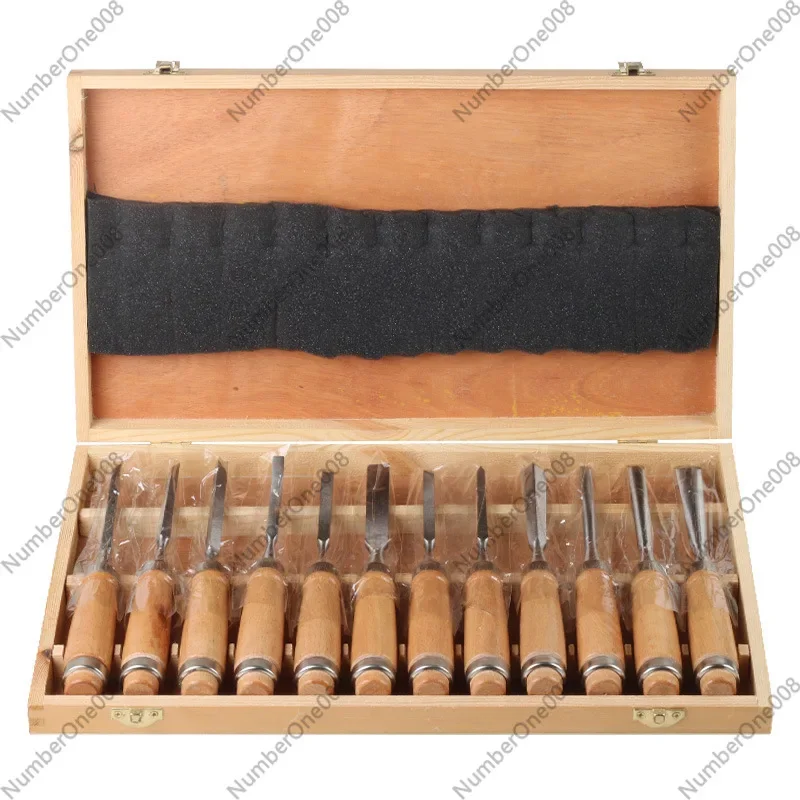 12 PCS Wood Carving Tools Set, Wood Chisel Set, Carving Knife Set for Woodworking Root Carving DIY Craft