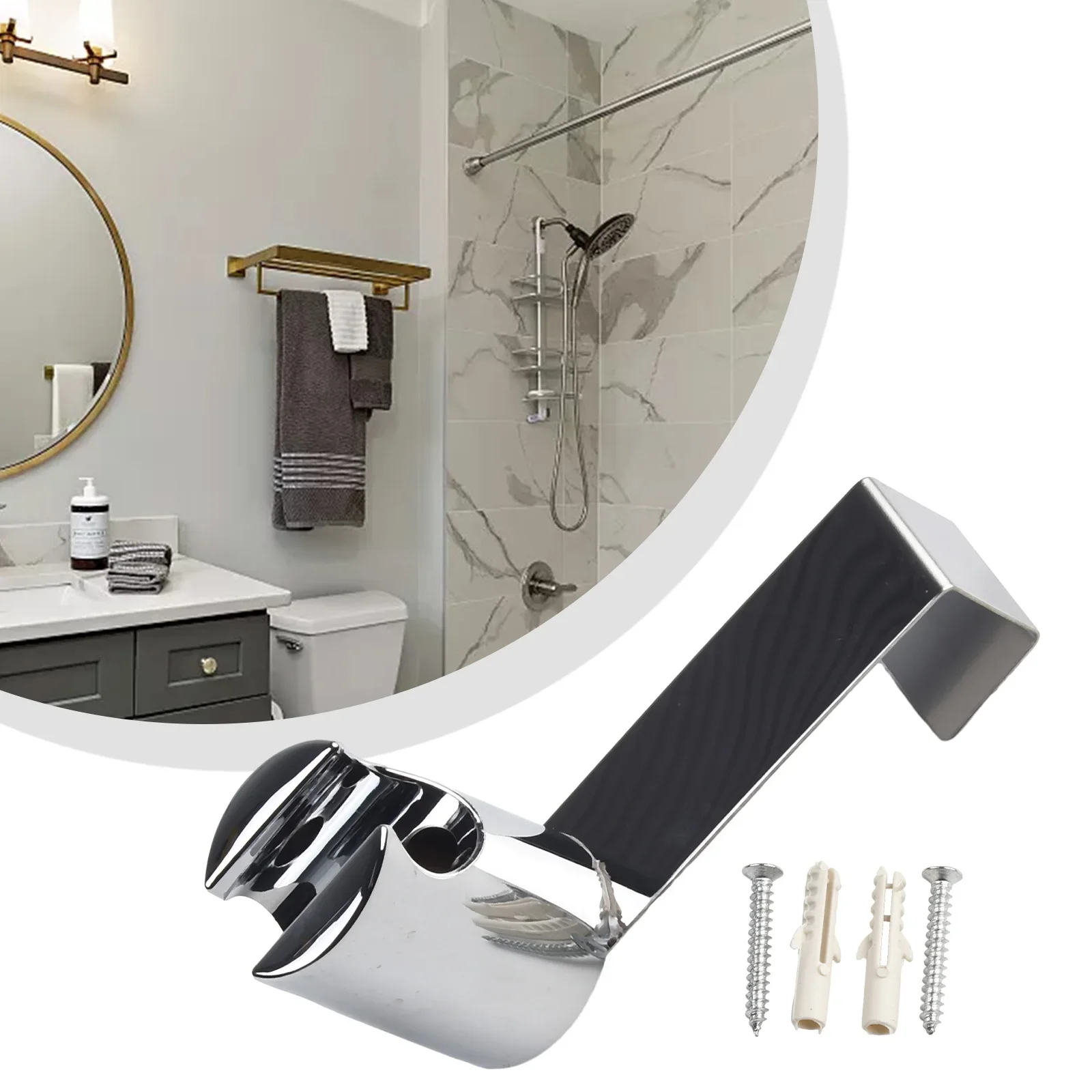 

Toilet Bidet Sprayer Holder Bidet Attachments Stainless Steel ABS Plated Treatment Plumbing Holder Pressure: 2KG