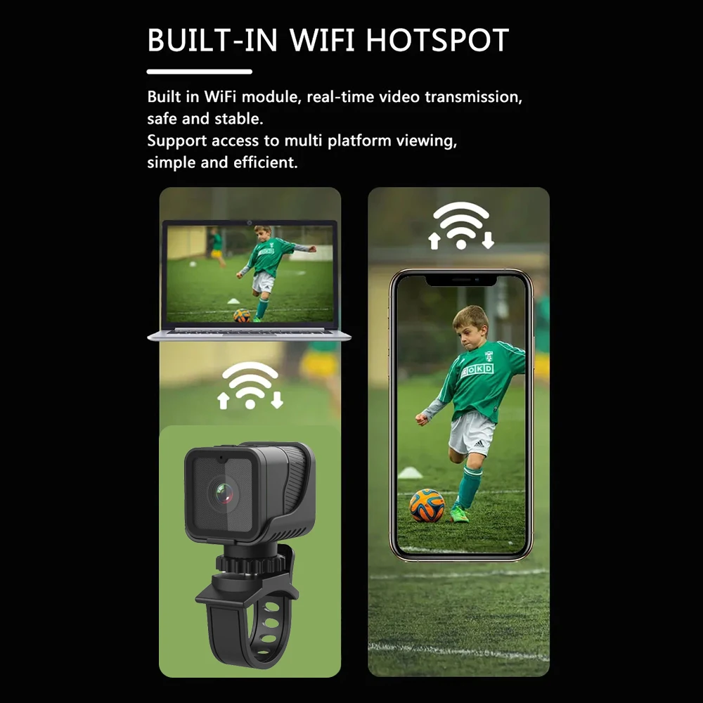 NEW Sports Mini Camera 1080P HD With Hotspot Wifi Waterproof Camera, Motorcycle Bicycle Driving Recorder