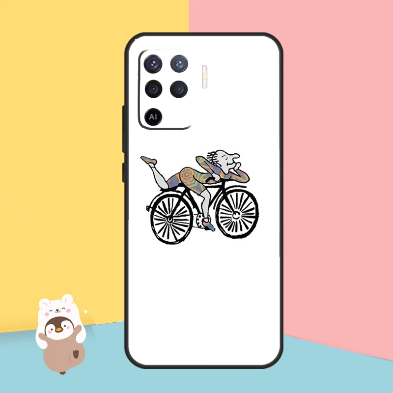 LSD Albert Hofmann Bicycle Day Phone Case For OPPO A15 A16 A5S A5 A9 A31 A53 A53S A52 A72 A83 A91 A93 A54 A74 A94 Cover