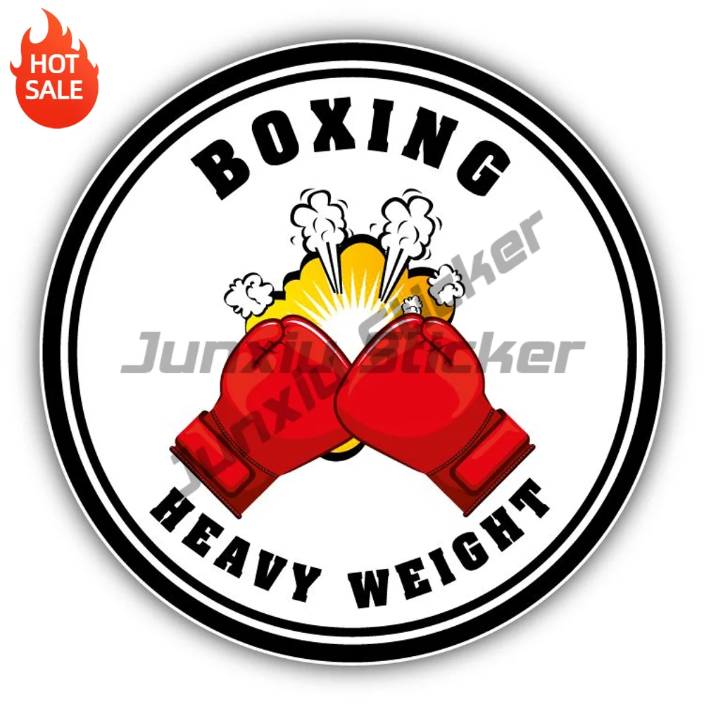 Boxing Heavy Weight Label Vinyl Car Sticker Self Adhesive Decal For Car Bumper And Toolbox Exterior Decoration