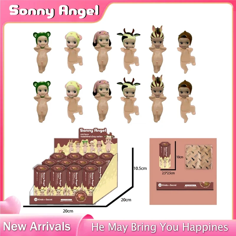 Sonny Angel Blind Box Hippers Animal Back Series Mini Figure Action Car Ornamento per cellulare Giocattoli di Halloween Regalo di Natale per bambini