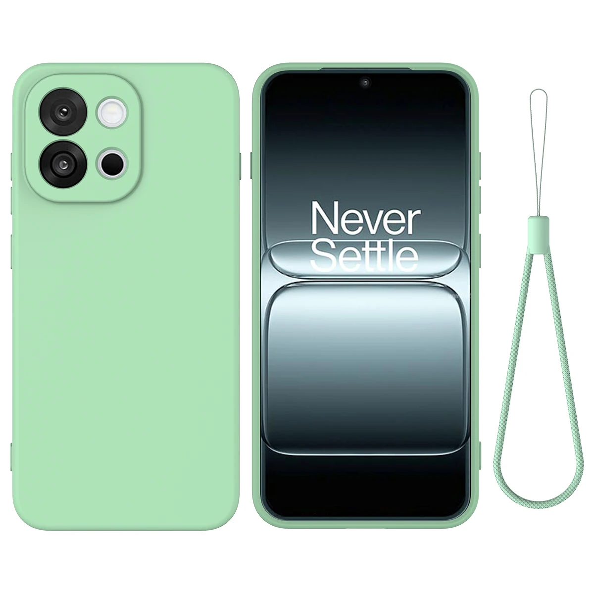 Silicone Case For Oneplus Nord 6 Turbo 6 Soft Skin-feel Ultra-thin Anti-fall Lanyard Shockproof Cover For Oneplus Nord6 Turbo6