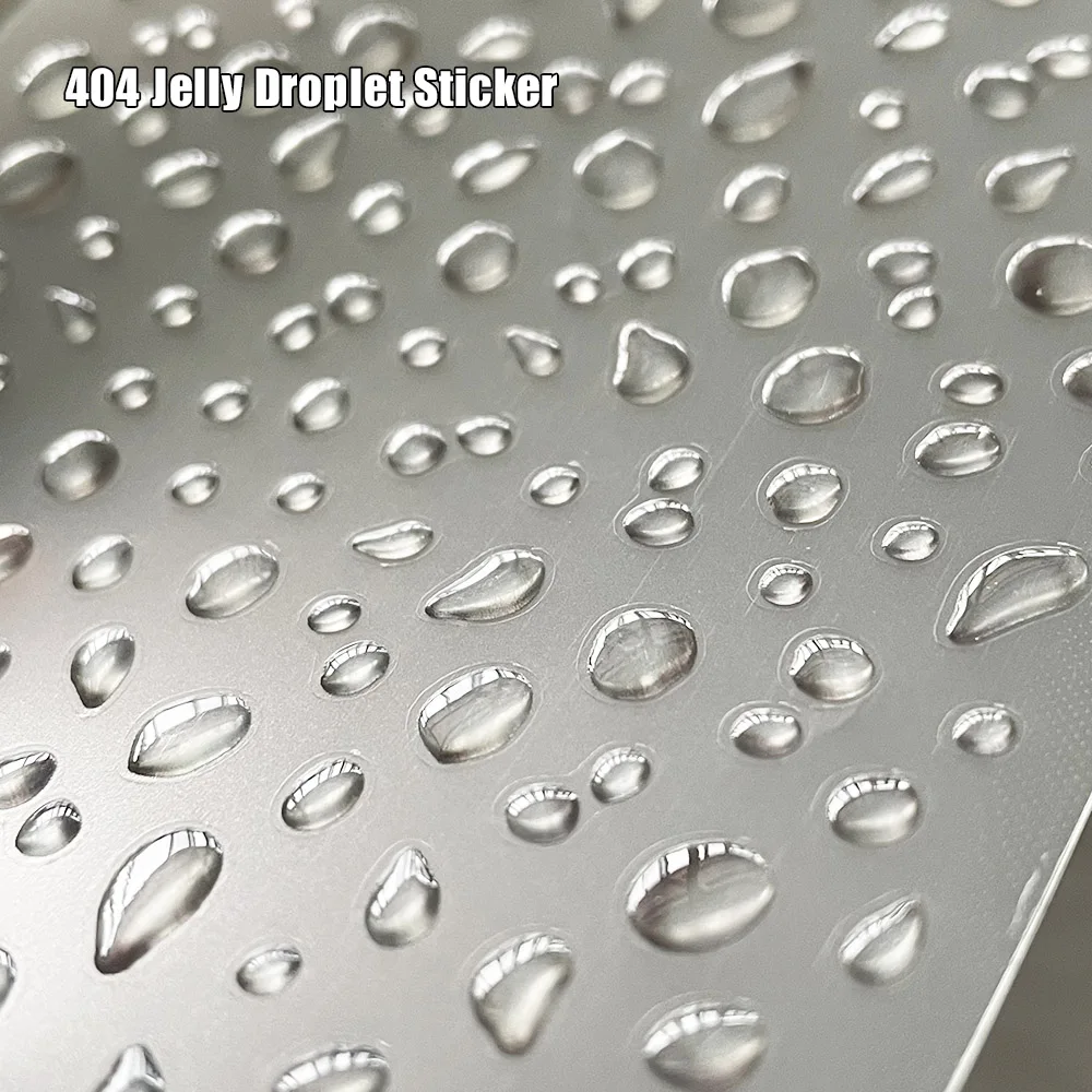 3140 Jelly Droplet 5D Sticker Artificical Bubble Waterdrop Sticker Mirror Irregular Clear Dewdrop DIY UV Gel Nail Tip Decals 404