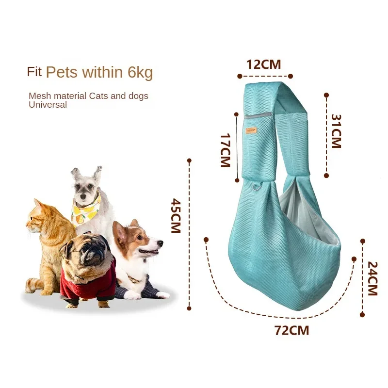 Comfortable Dog Bag Pet Crossbody Shoulder Bag Outdoor Travel Portable Cat Puppy Sling Carrier Bag Pet Carrying Supplies