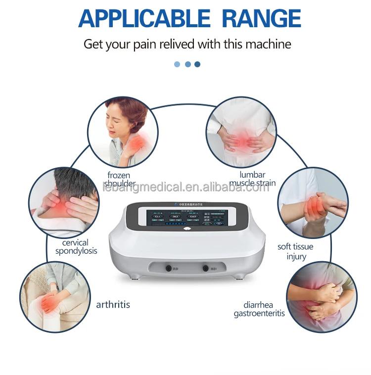 Neuromuscular Electrical Stimulation Massaging Vibrating Machine TENS Therapy Apparatus For Back Pain Relieve