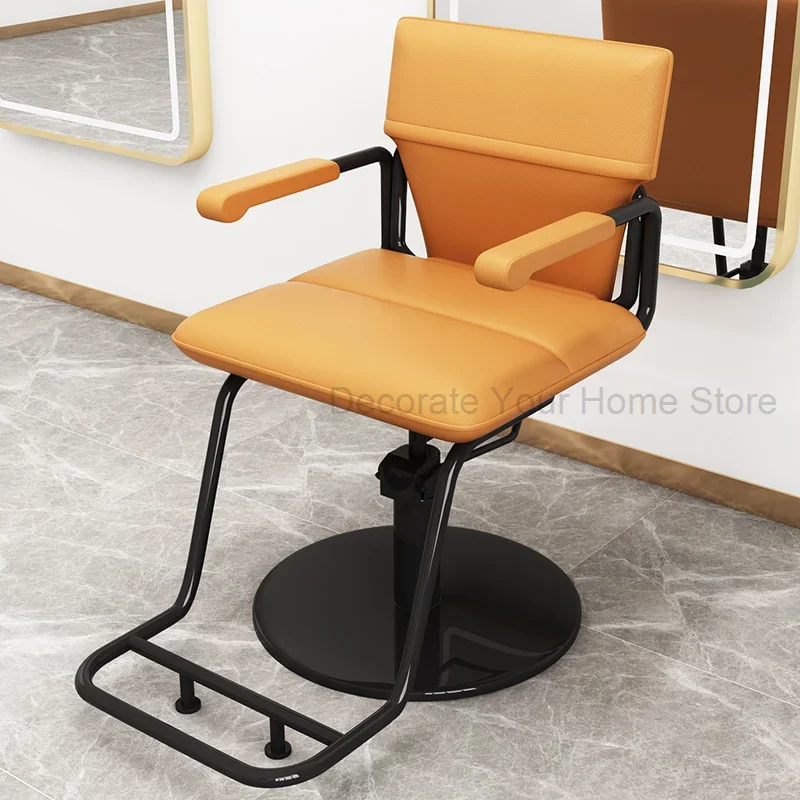 

Aesthetic Barber Chair Pedicure Rotating Styling Professional Hairdressing Chair Swivel Sillas Barberia Salon Furniture MQ50BC