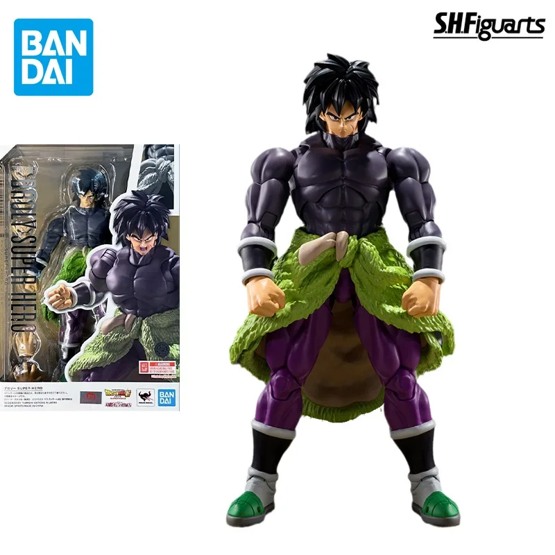 

Bandai Original S.H.Figuarts Dragon Ball Super Anime Figure SUPER HERO Broli Action Figure Toys Gift Collectible Model Ornament