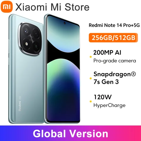 Смартфон Xiaomi Redmi Note 14 Pro Plus 5G, 200 МП, Snapdragon 7s Gen 3, AMOLED, 120W — изображение продукта