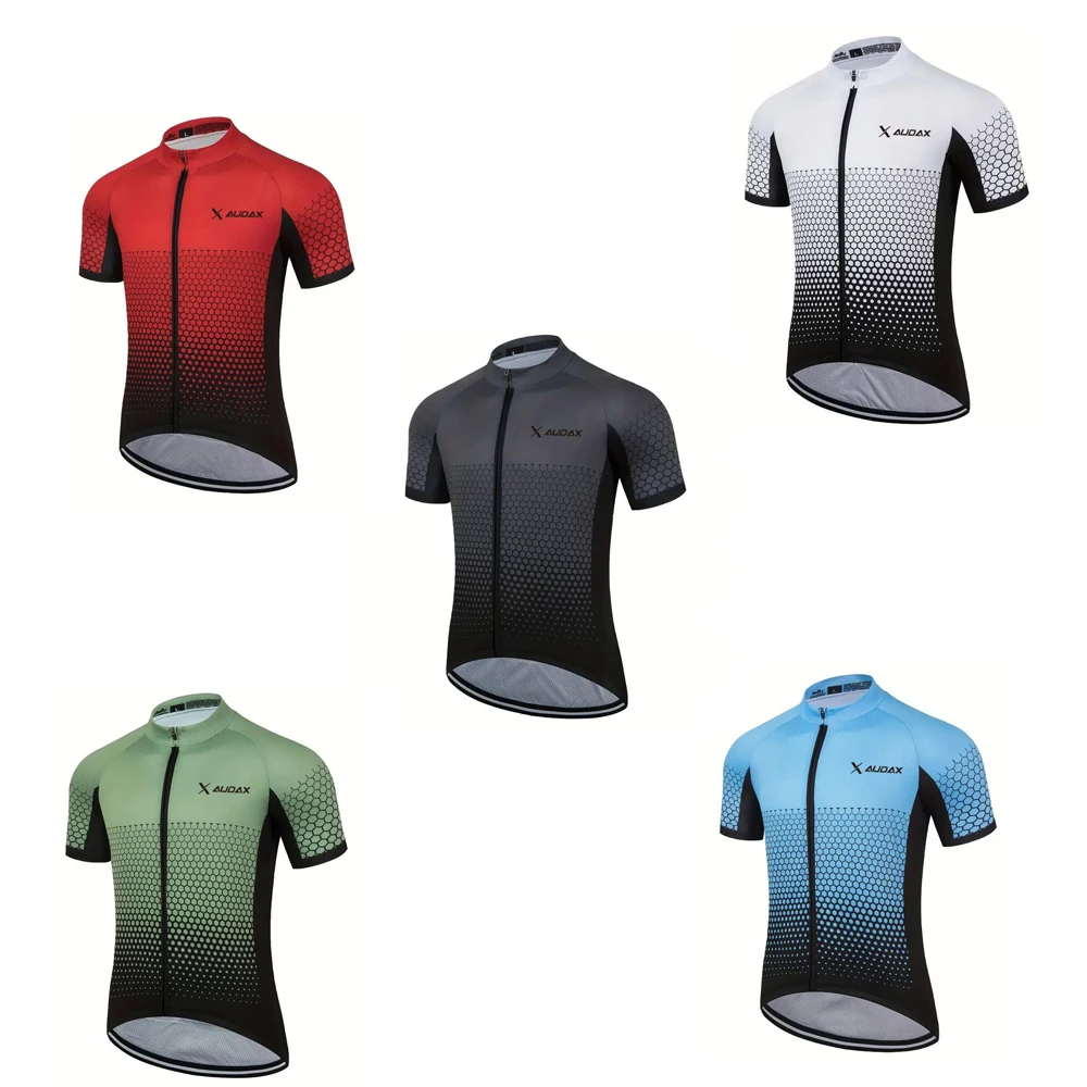 AUDAX cycling jersey, quick drying, sweat wicking, breathable mountain bike sports shirt, mountain bike clothing