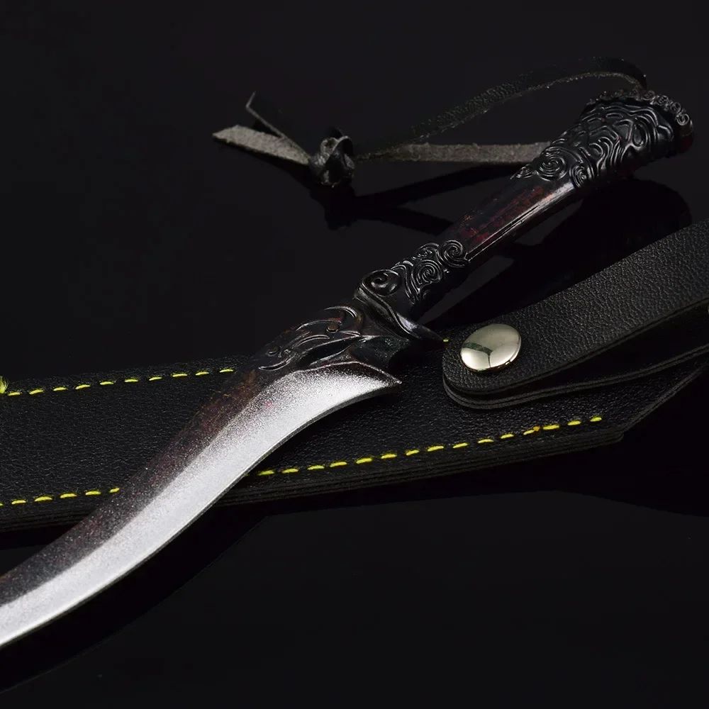 21 سنتيمتر شفرة التضحية مخطوطات لعبة سلاح لعبة الطرفية المعادن خمر سيف ساموراي سلاح نموذج الحلي دمى هدايا الأولاد