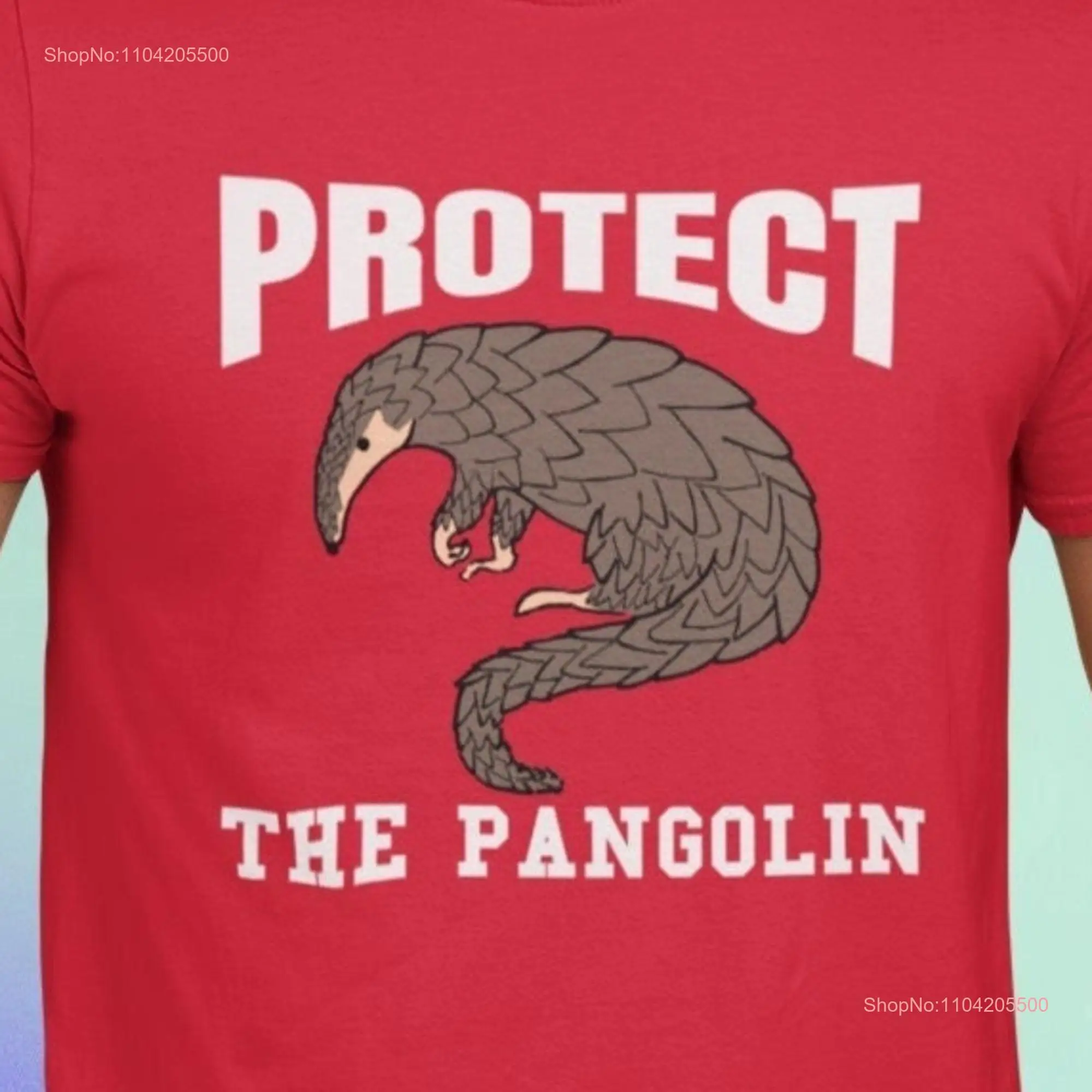 Pangolin T Shirt Protect The  Cute Save Endangered  long or short sleeves