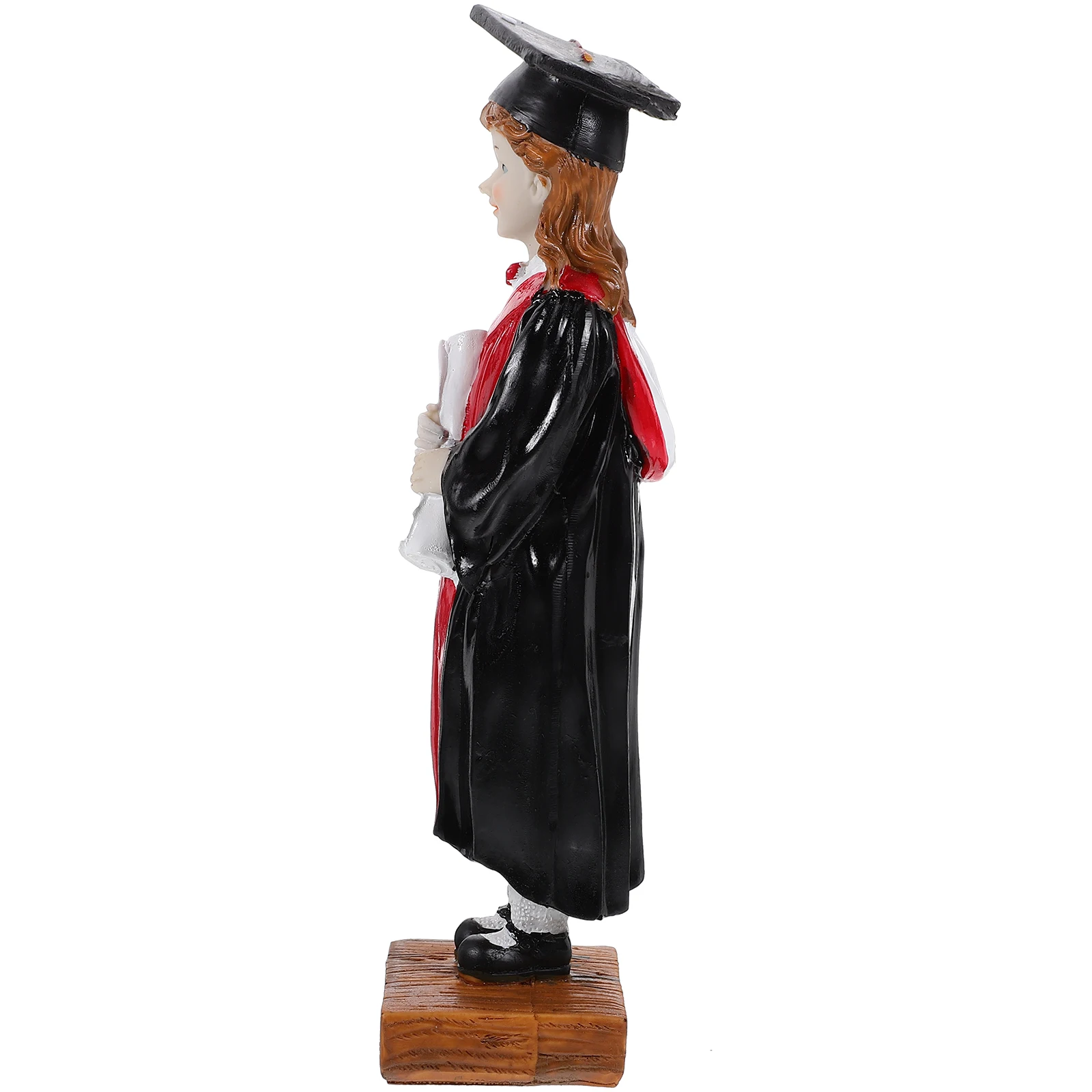 

Resin Graduation Figure Desktop Cartoon Character Ornament Graduation Season Party Table Decor Tabletop Decoration