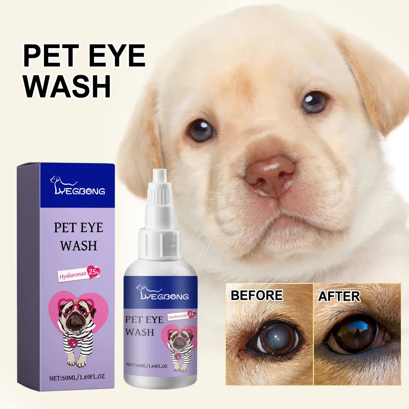 

Pet Eye Drops For Cats & Dogs, Gentle Eye Wash Solution For Tear Stains, Redness & Irritation, Moisturizing & Soothing Care